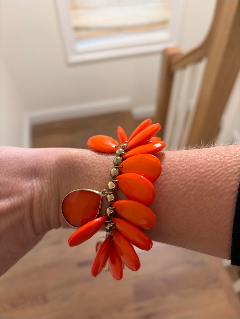 Bright Orange Stretch Bracelet GUC